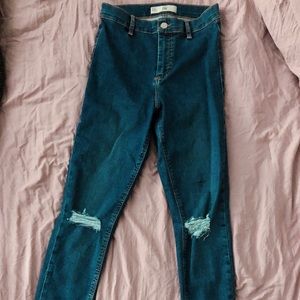 TopShop Moto Distressed Joni Jeans!